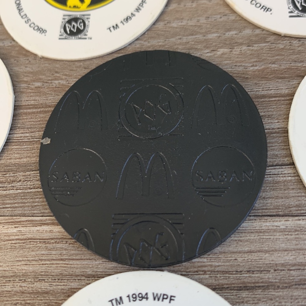 Power Rangers Pogs 1 Slammer 7 Caps McDonald 1994 WPF Mighty Morphin MMPR Saban - Picture 5 of 9